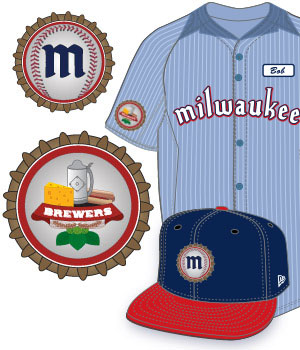 Illustrator - Milwaukee Brewers Design a YOUniform Contest - baseball uniform design - baseball logo design
