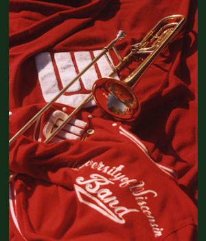 University of Wisconsin Marching Band Trombones Poster Photo Art Director Milwaukee